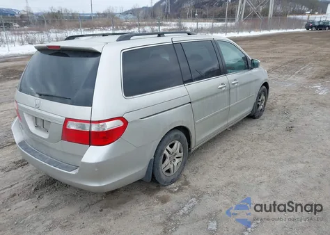 2007 Honda Odyssey Ex-L из США, поврежденный, VIN 5FNRL38797B129965